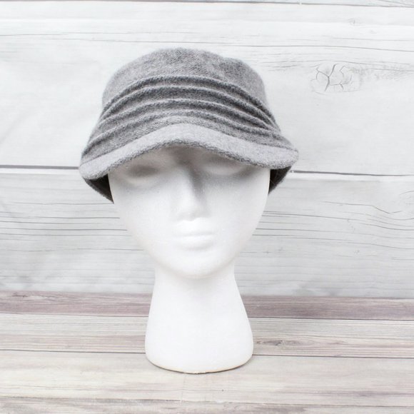 Wallaroo Accessories - Wallaroo Bella Gray Wool Angora Warm Comfortable Hat